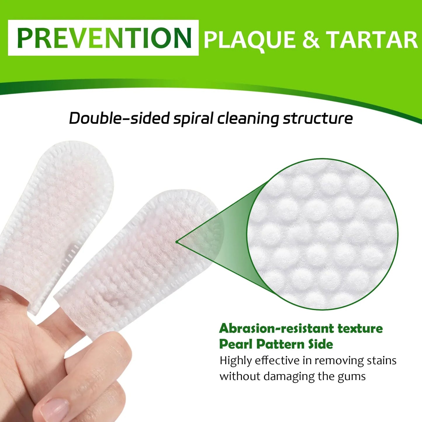 Petstoral Dental Care Wipes for Dogs and Cats, 50 Count, Teeth and Gum Cleaning, Plaque and Tartar Removal