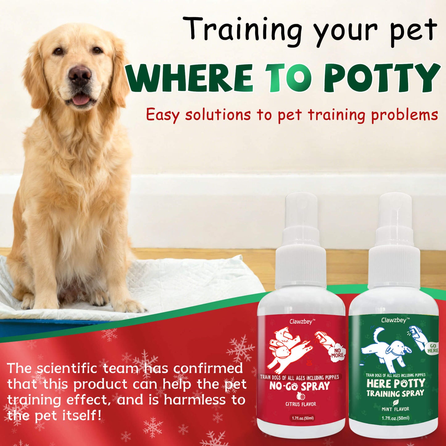 No Go & Here Potty Training Spray - Dog Pee Spray - Helps Dogs Develop Proper Potty Habits - Essential Potty Spray for Puppies