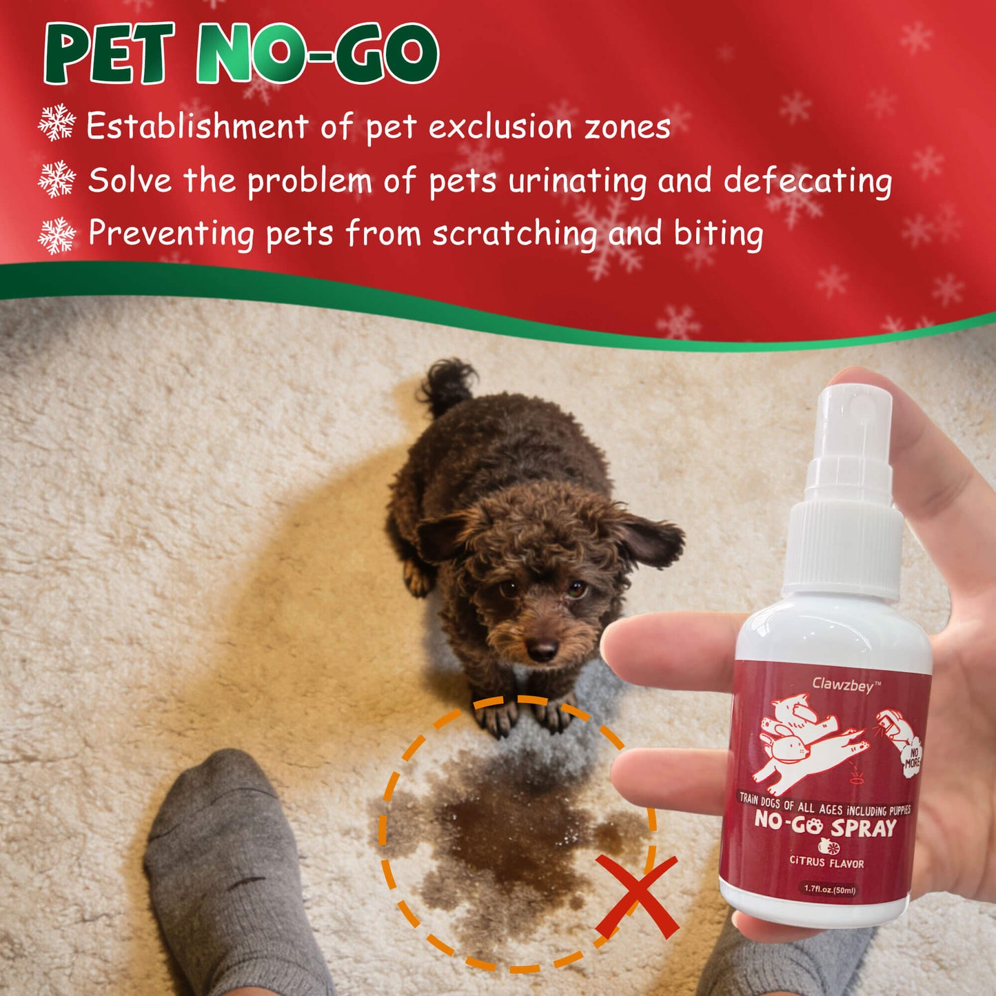 No Go & Here Potty Training Spray - Dog Pee Spray - Helps Dogs Develop Proper Potty Habits - Essential Potty Spray for Puppies