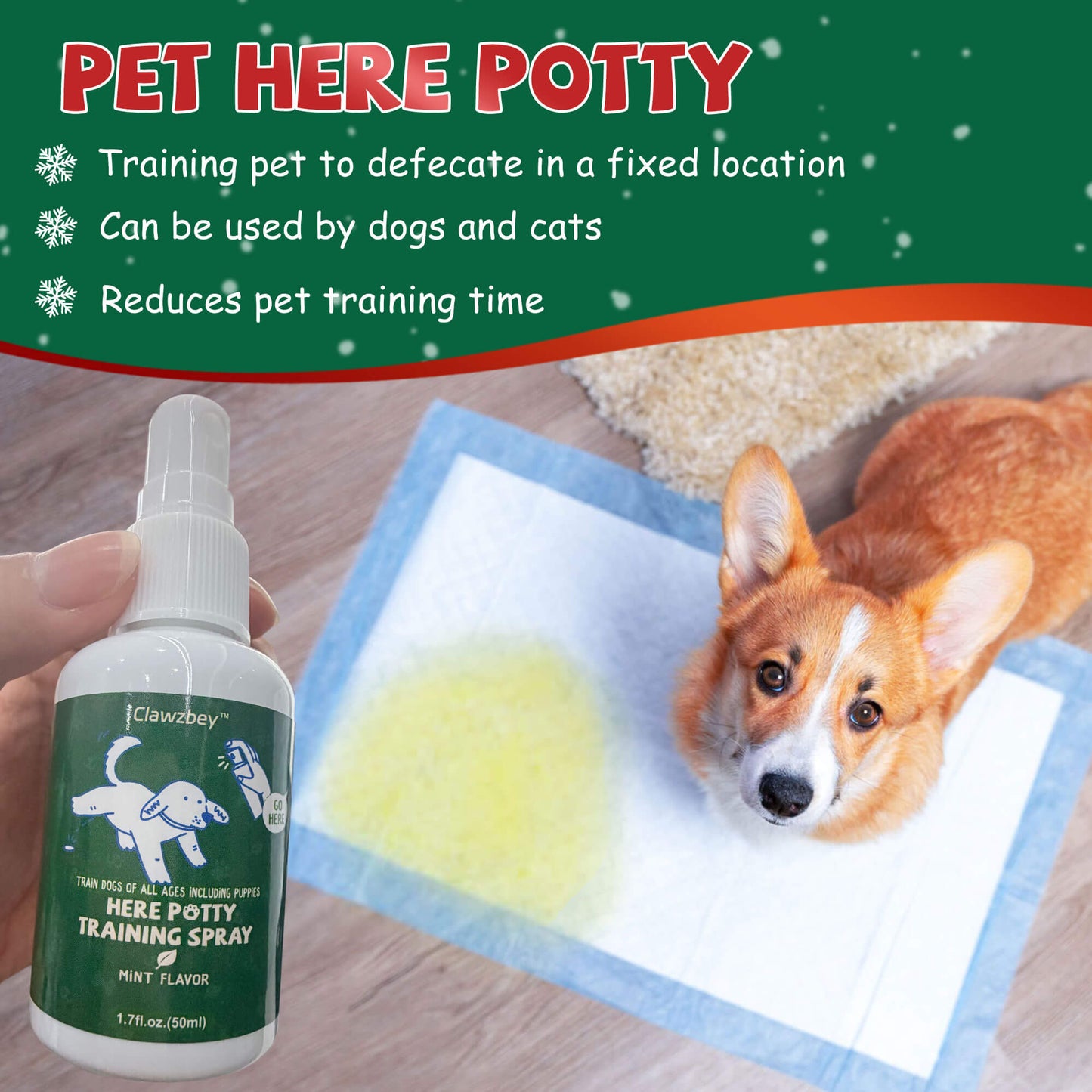 No Go & Here Potty Training Spray - Dog Pee Spray - Helps Dogs Develop Proper Potty Habits - Essential Potty Spray for Puppies